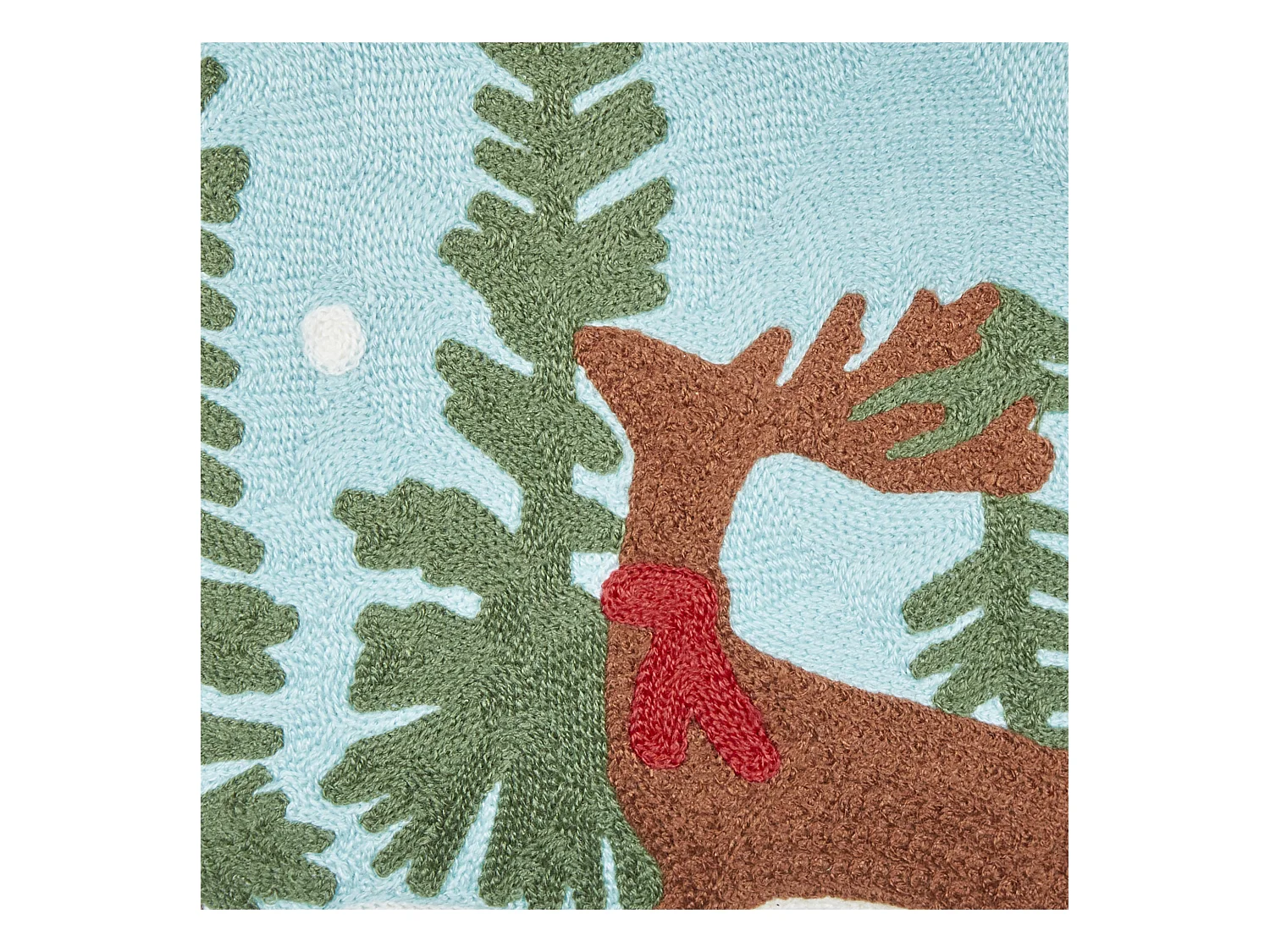 Conjunto de 2 cojines de algodón azul motivo navideño 45 x 45 cm PEPPERMINT