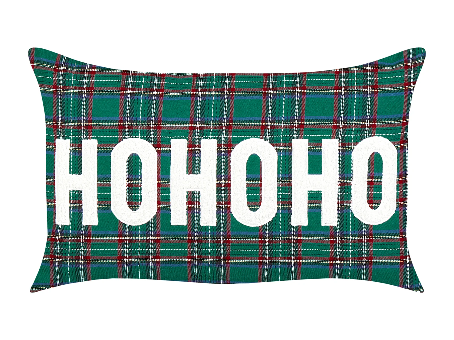 Conjunto de 2 almofadas decorativas JOYCANDY 30 x 50 cm Verde Padrão natalicio