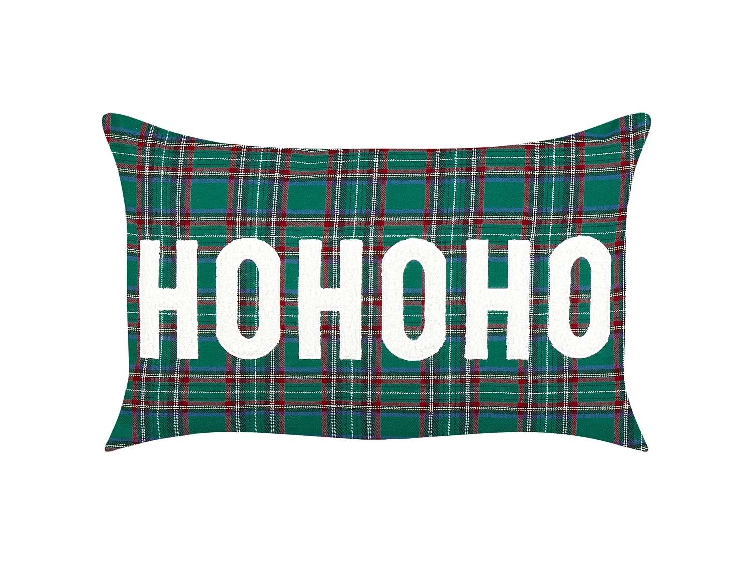Set van 2 decoratieve kussens JOYCANDY 30 x 50 cm Groen Kerst patroon