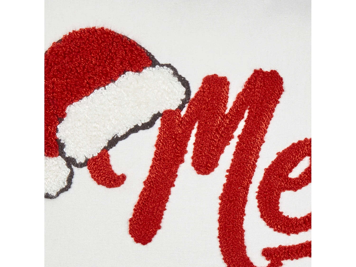 Lot de 2 coussins décoratifs PIZZELLE Coton 45 x 45 cm Blanc cassé Motif de Noël