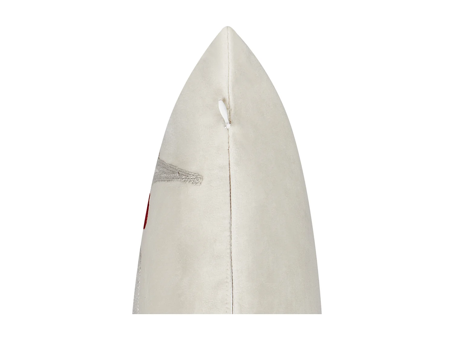 Set van 2 decoratieve kussens PRALINE Fluweel 45 x 45 cm Wit Kerst patroon