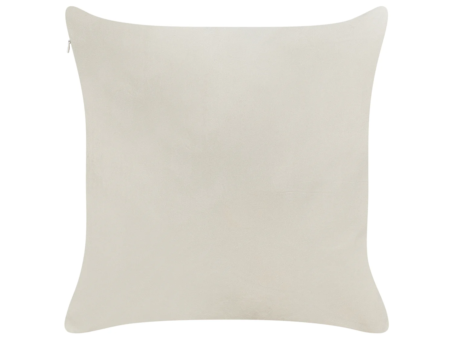 Lot de 2 coussins décoratifs PRALINE Velours 45 x 45 cm Blanc Motif de Noël