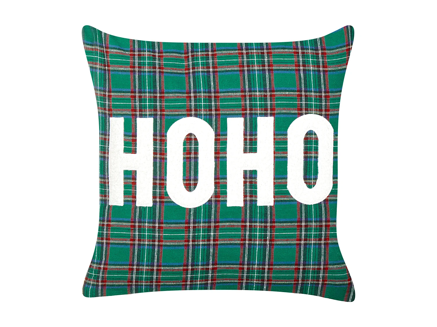 Lot de 2 coussins décoratifs JOYCANDY 45 x 45 cm Vert Motif de Noël