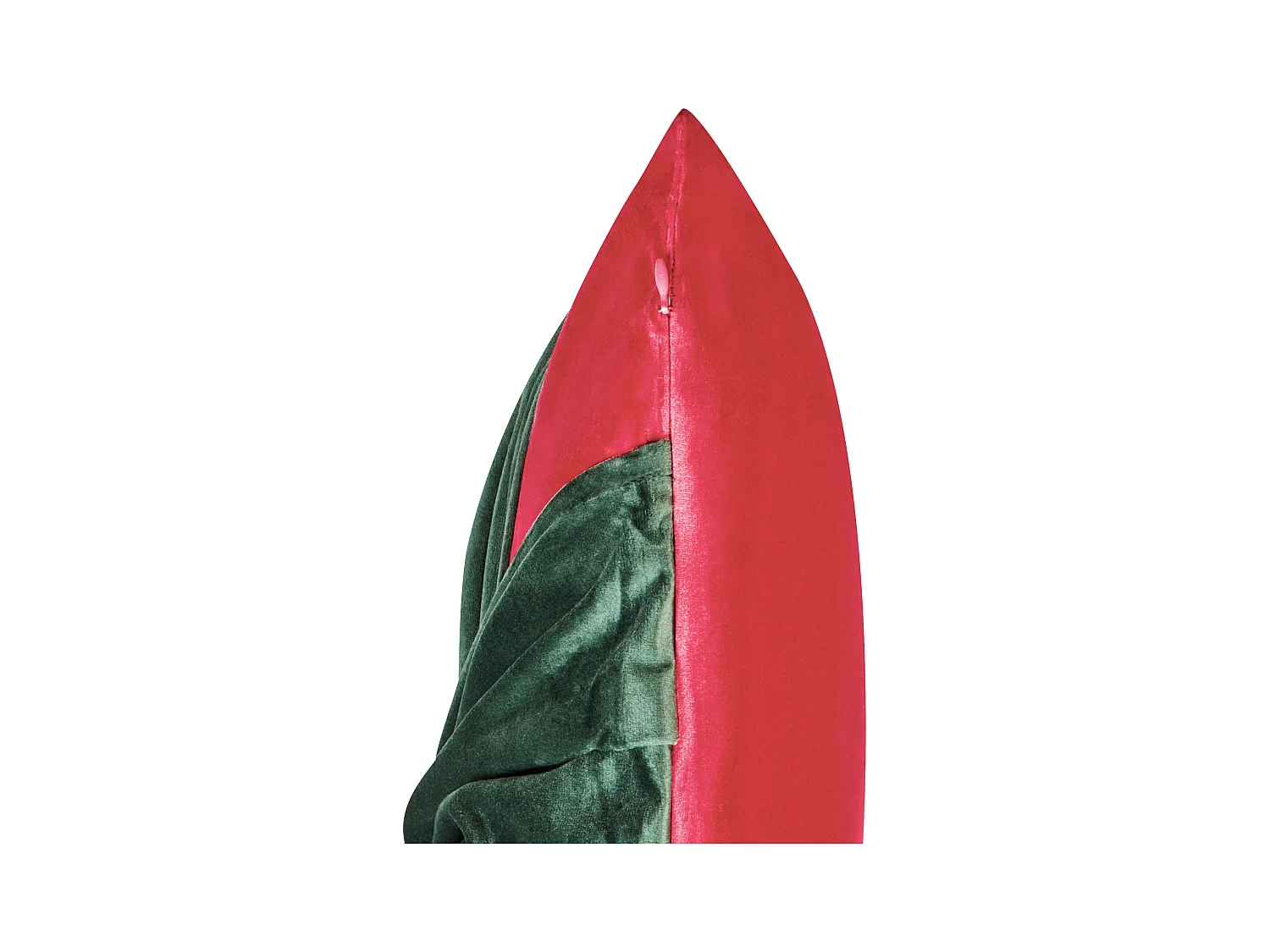 Kissen 2er Set Samt rot/grün Weihnachtsmotiv Geschenk-Optik 45x45 cm Marshmallow