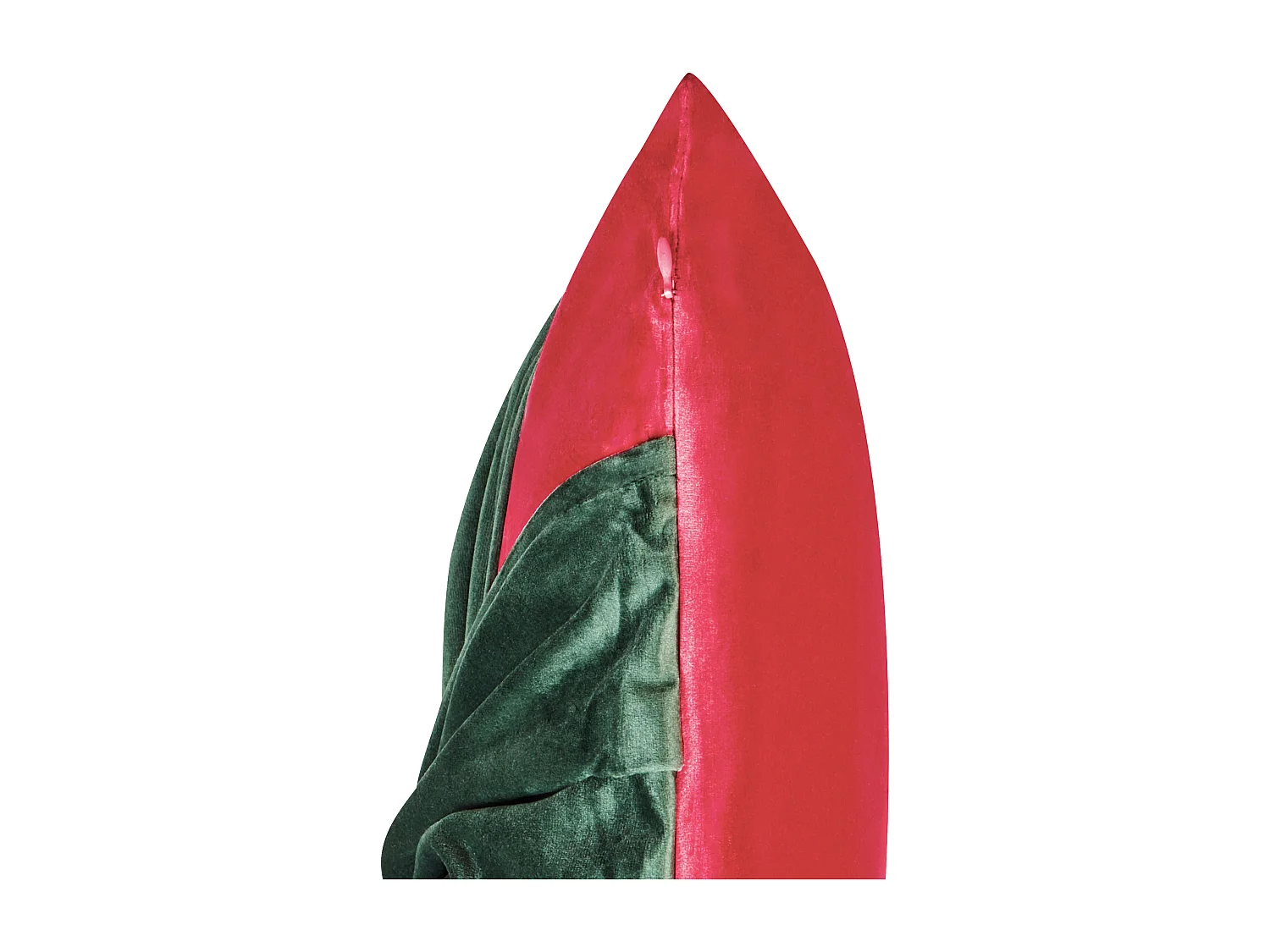 Lot de 2 coussins décoratifs MARSHMALLOW Velours 45 x 45 cm Rouge Motif de Noël