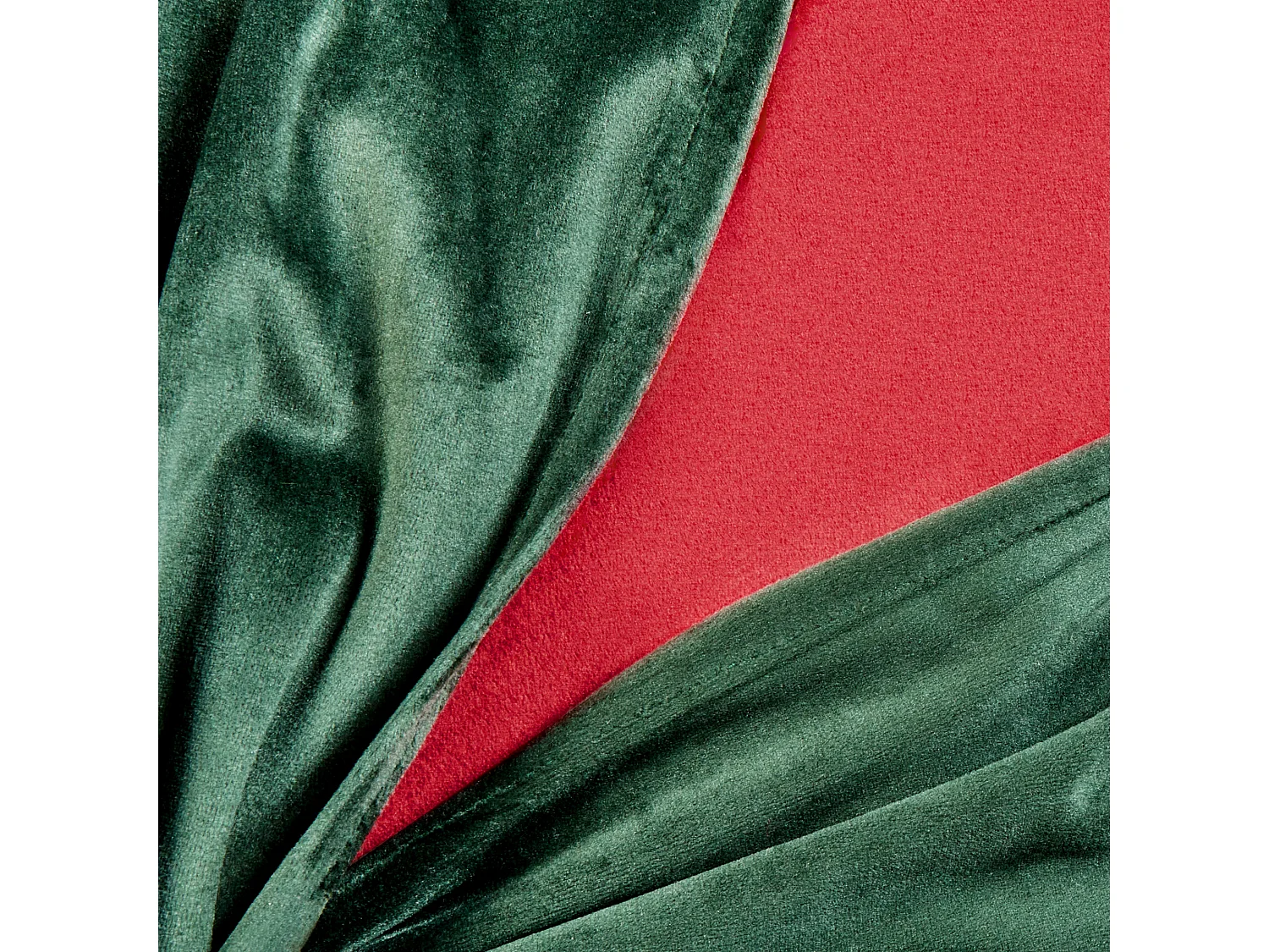 Lot de 2 coussins décoratifs MARSHMALLOW Velours 45 x 45 cm Rouge Motif de Noël