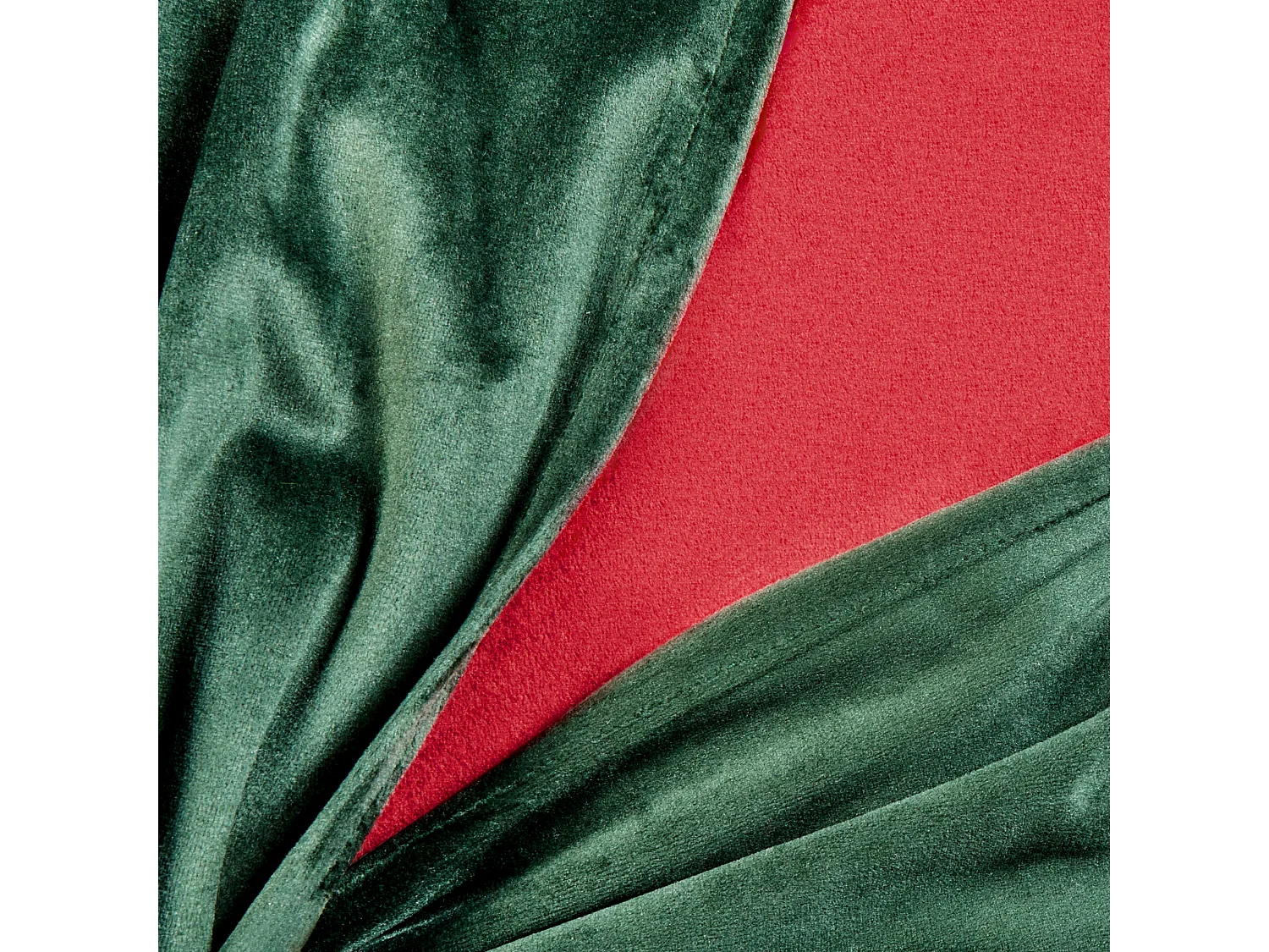 Set di 2 cuscini MARSHMALLOW Velluto 45 x 45 cm Rosso Modello natalizio