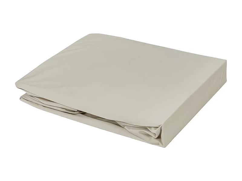 Drap housse 180x200 cm DUO 2 en 1 mastic, par Toison d'or