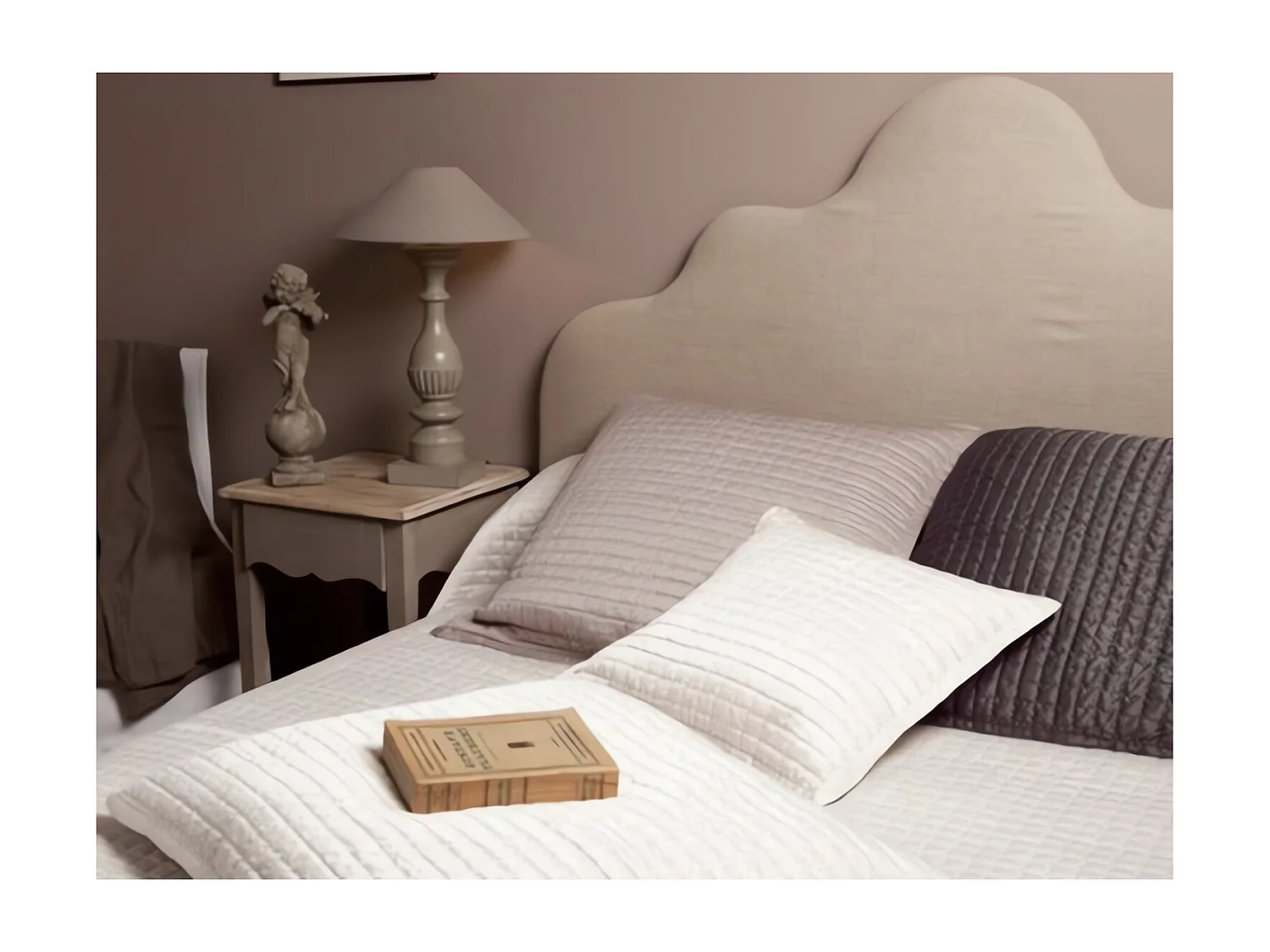 Taie d'oreiller ULYSSE 65x65 taupe