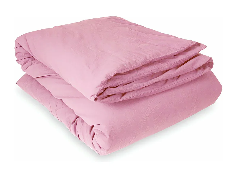 Housse de couette en coton teint lavé 63 Fils, 260x240 cm PALACE orchidée, par Vent du sud