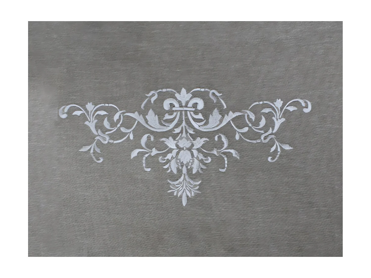 Rideau brodé lin oeillet 'ANT D34'