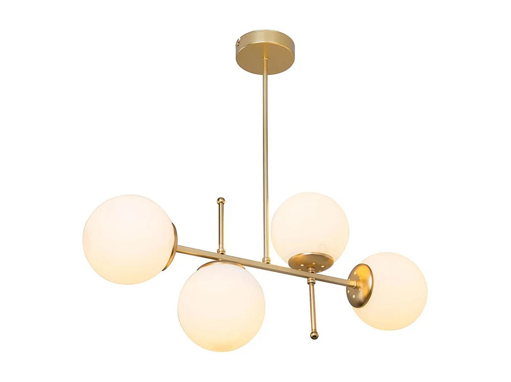 suspension luminaire plafonnier  ε27 doré 70x20x65cm