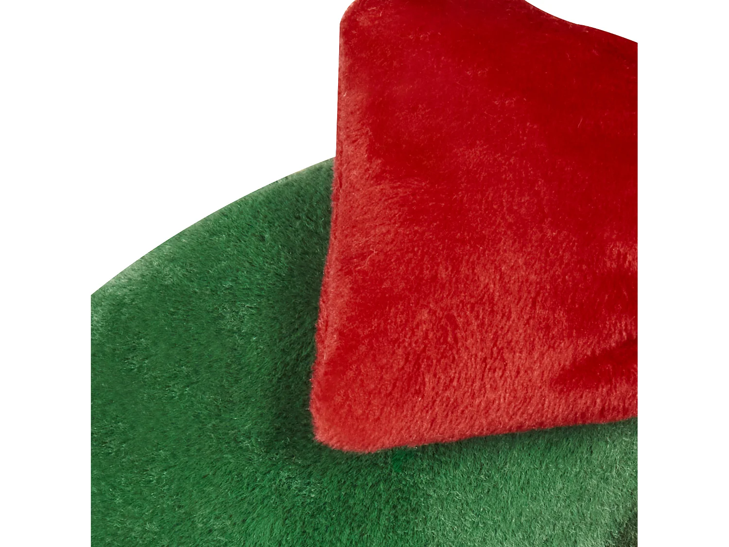 Conjunto 2 almofadas decorativas em tecido verde com motivo natalício ⌀ 45 cm BONBON