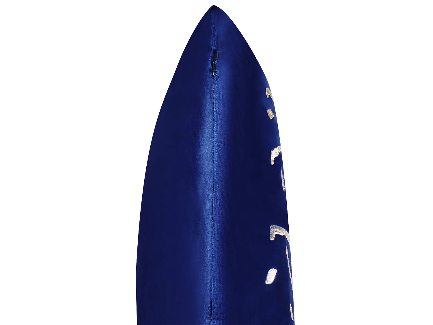 Lot de 2 coussins décoratifs MERINGUE Velours 45 x 45 cm Bleu foncé Motif de Noël
