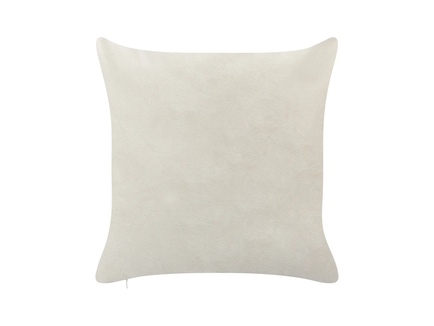 Zestaw 2 poduszek dekoracyjnych PALMIER Welur 45 x 45 cm Złamana biel Wzór świąteczny