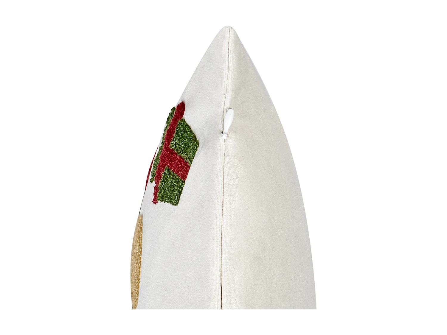 Set di 2 cuscini PALMIER Velluto 45 x 45 cm Bianco sporco Modello natalizio