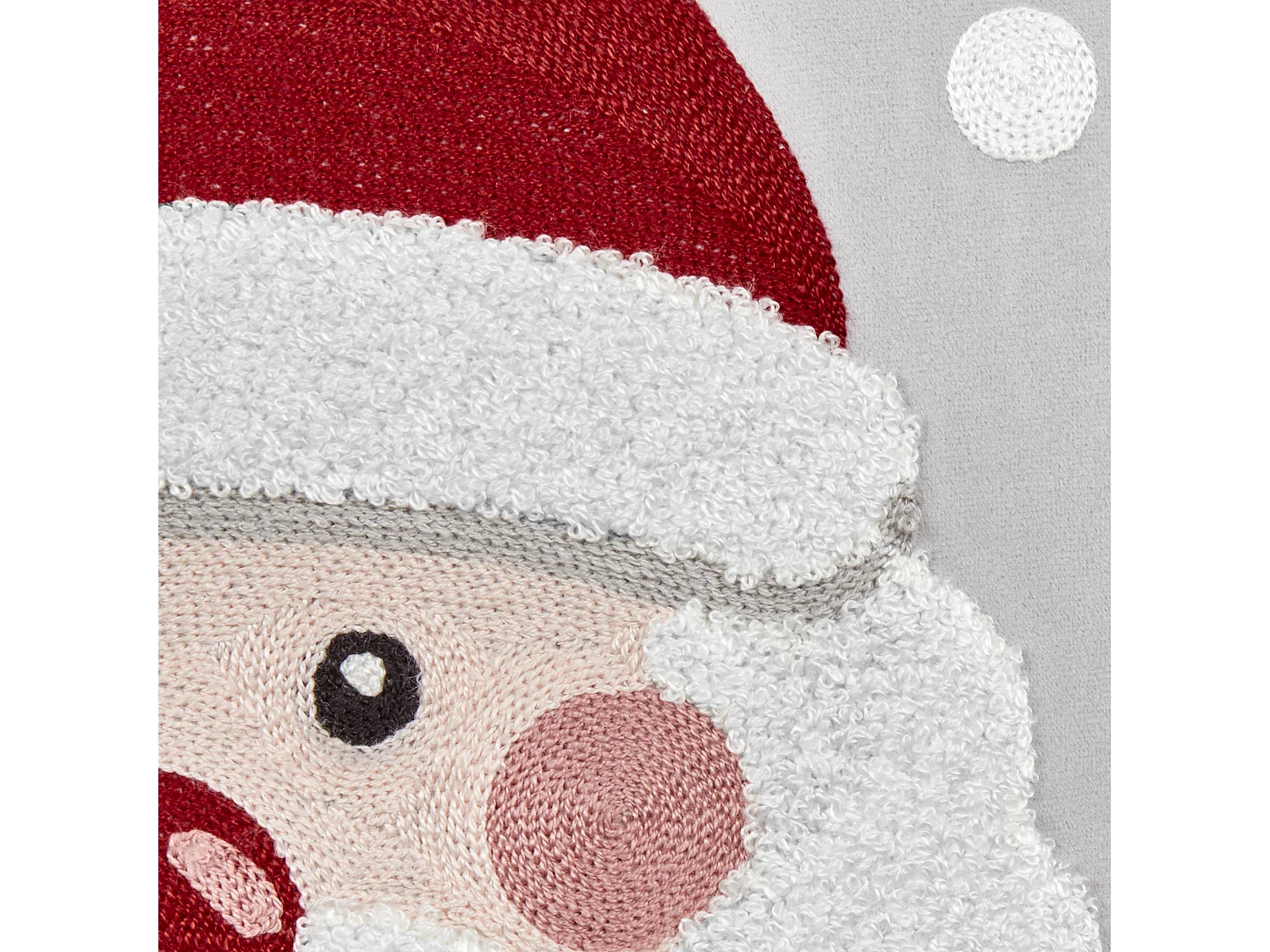 Set di 2 cuscini a motivo natalizio velluto grigio 45 x 45 cm SWEETNER