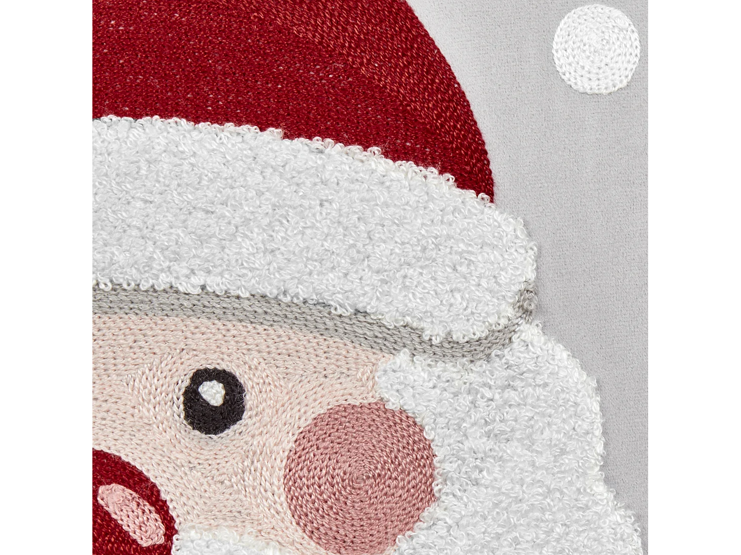 2 poduszki welurowe motyw świąteczny 45 x 45 cm szare SWEETENER