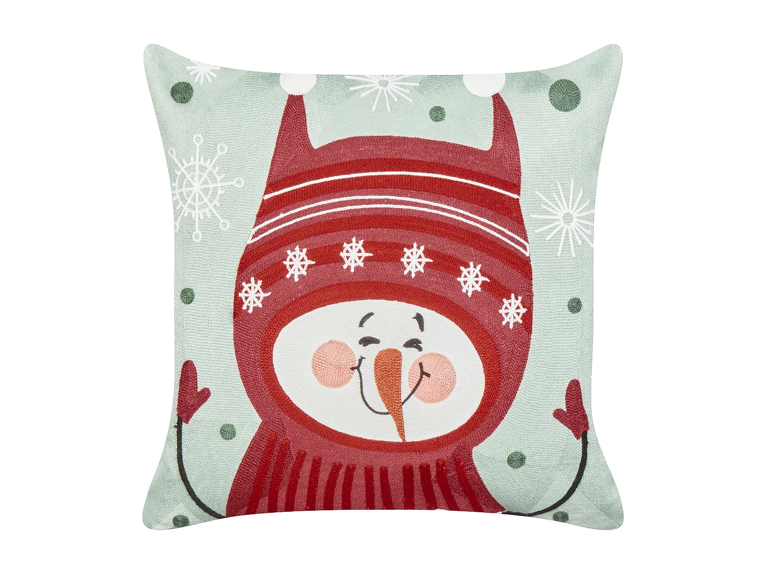 Lot de 2 coussins décoratifs CUPCAKE Coton 45 x 45 cm Rouge