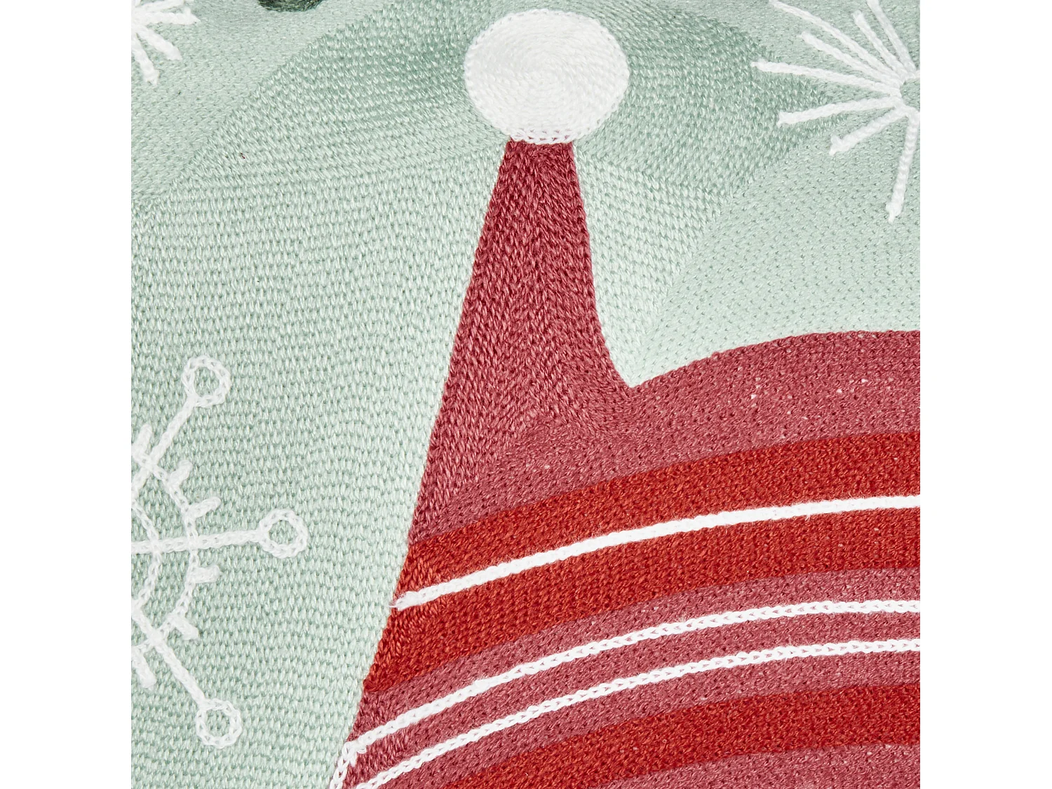 Lot de 2 coussins en coton motif de Noël 45 x 45 cm rouge et vert CUPCAKE