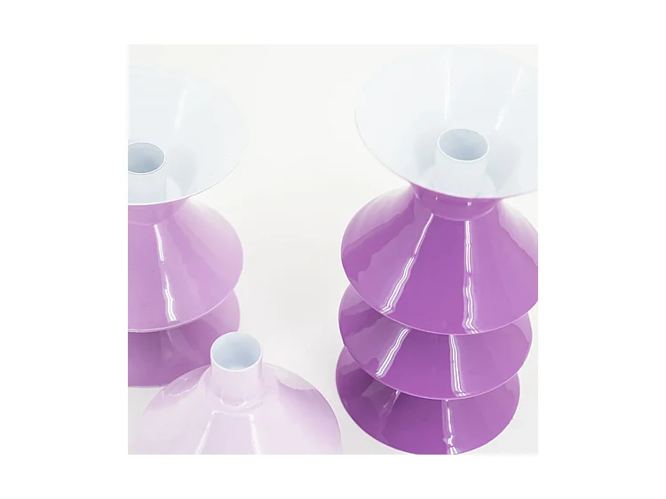 Bougeoir Yack - Lilas - Lot de 2
