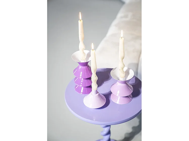 Kaarsenhouder Yack - Lilac - Set van 2