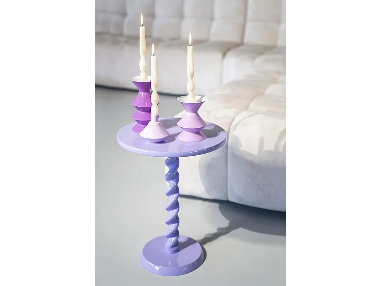 Kaarsenhouder Yack - Lilac - Set van 2