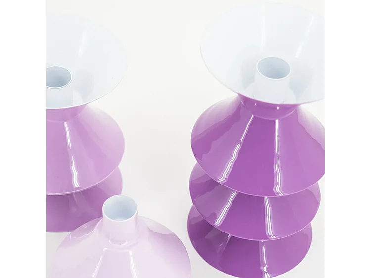 Kaarsenhouder Yack - Lilac - Set van 2