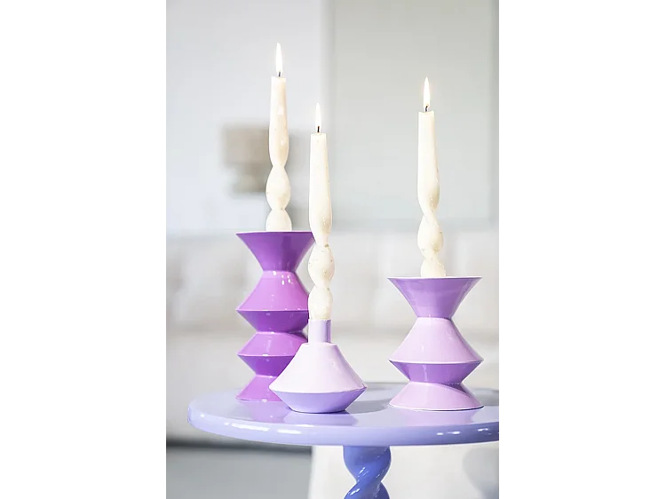 Kaarsenhouder Yack - Lilac - Set van 2