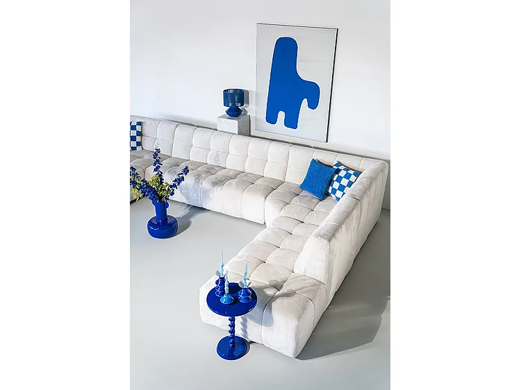 Kaarsenhouder Yack - Blauw - Set van 2