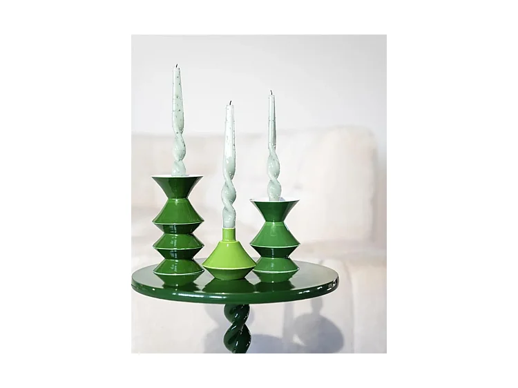 Bougeoir Yack - Vert - Lot de 2