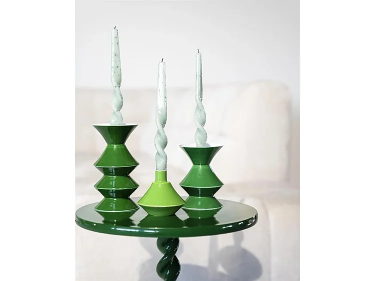 Bougeoir Yack - Vert - Lot de 2