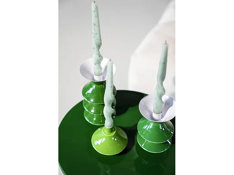 Kaarsenhouder Yack - Groen - Set van 2