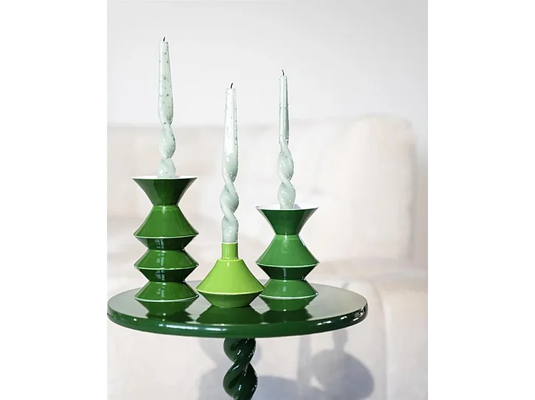 Kaarsenhouder Yack - Groen - Set van 2