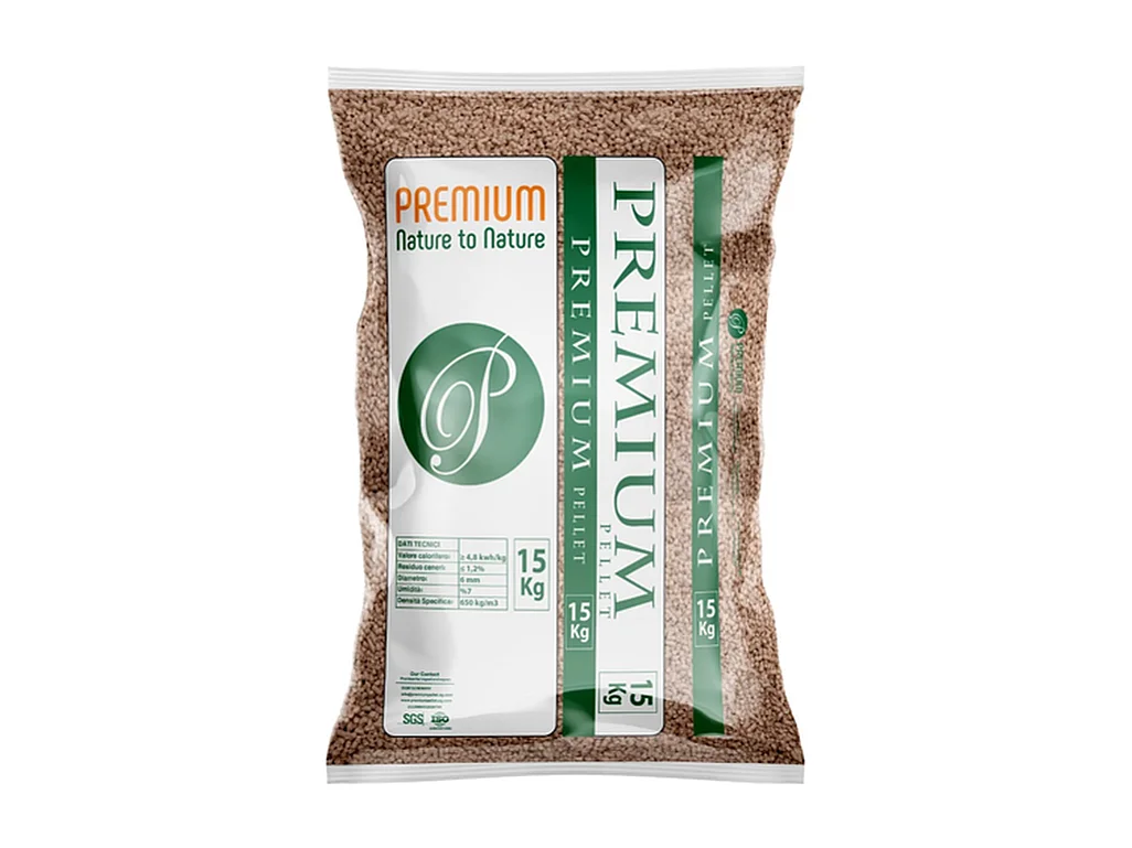 Granulés de bois Hermann - 6mm 450KG - Bois de pin Classe A1