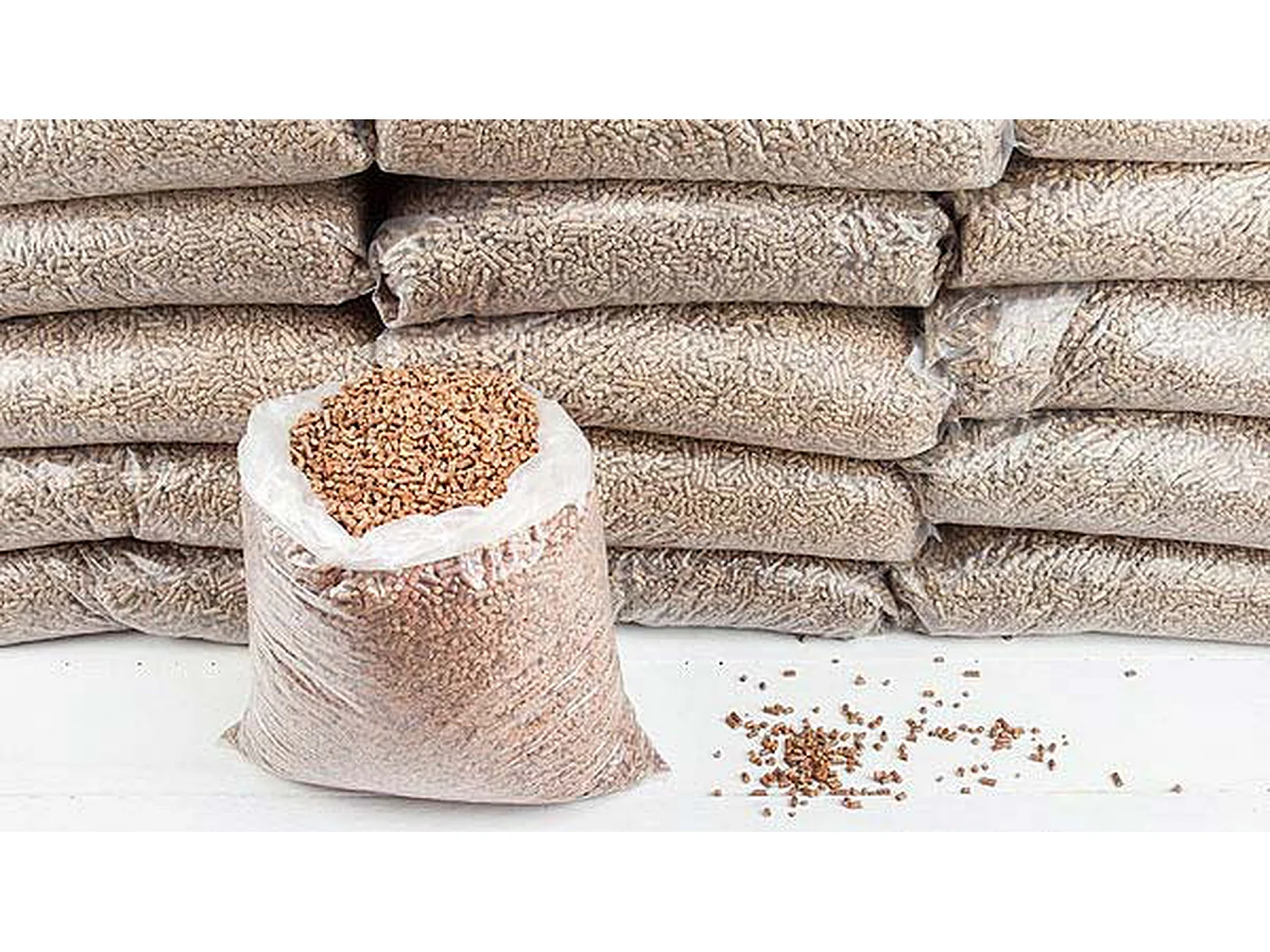 Granulés de bois Hermann - 6mm 450KG - Bois de pin Classe A1