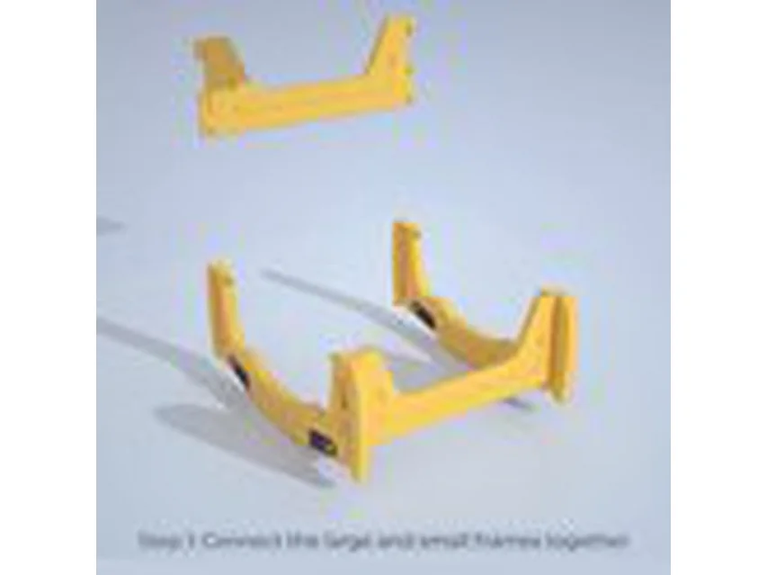 Poussette BabySteps - Jaune - 4 en 1 Berceuse et Poussette