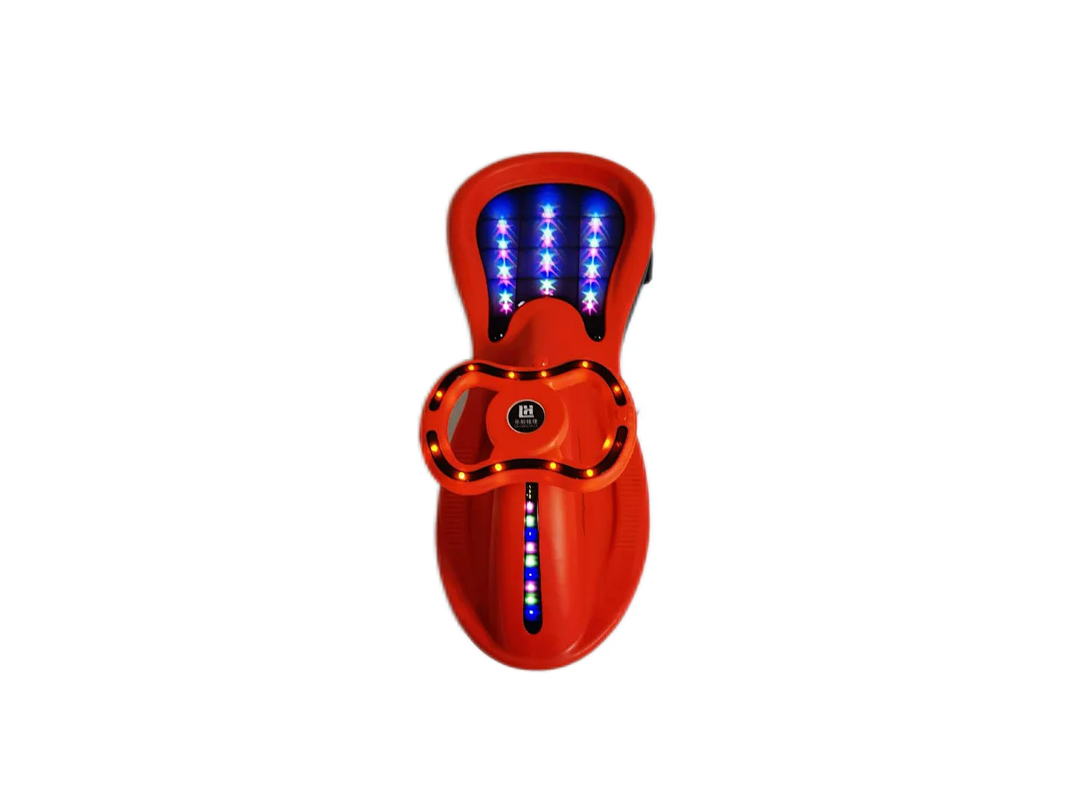 Voiture-poussette déambulateur - Rouge - Volant réglable 360° et lumières magiques