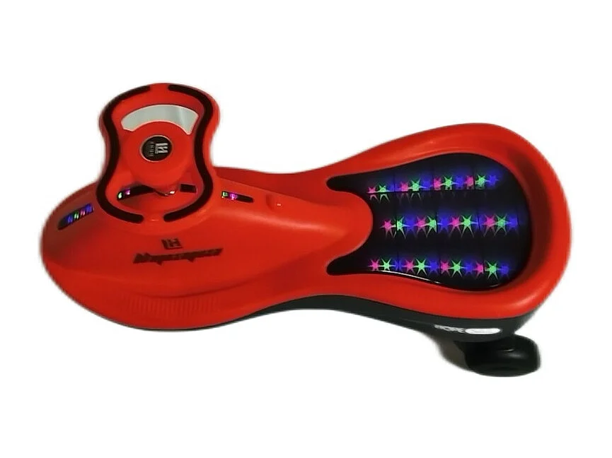 Loopauto - Rood - 360° Verstelbaar Stuur en Magische Lichten