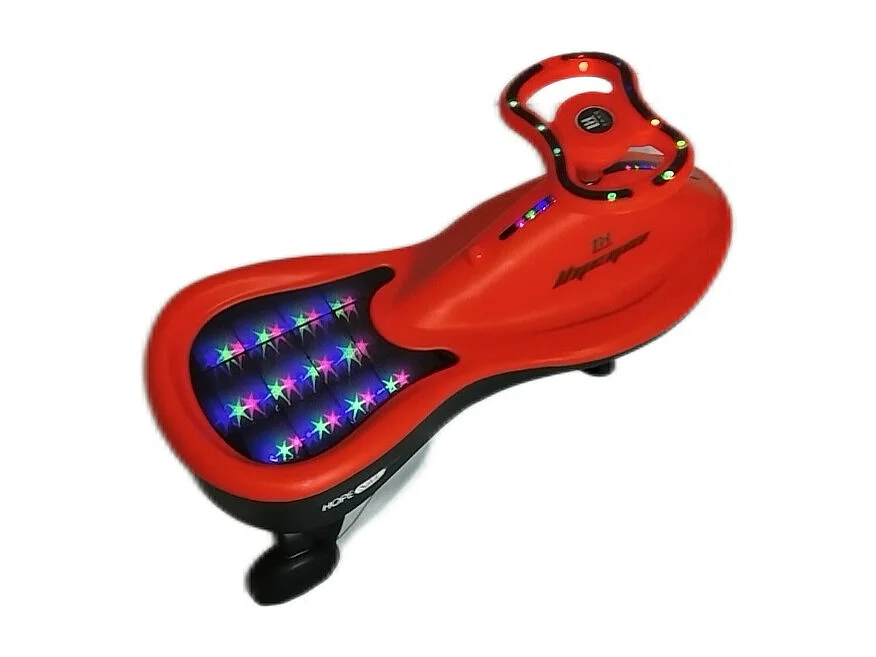 Loopauto - Rood - 360° Verstelbaar Stuur en Magische Lichten