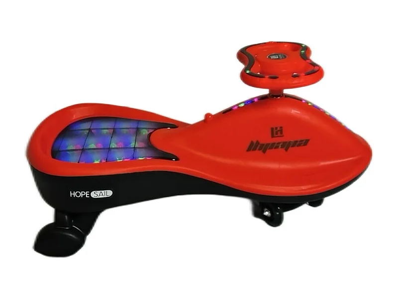 Loopauto - Rood - 360° Verstelbaar Stuur en Magische Lichten