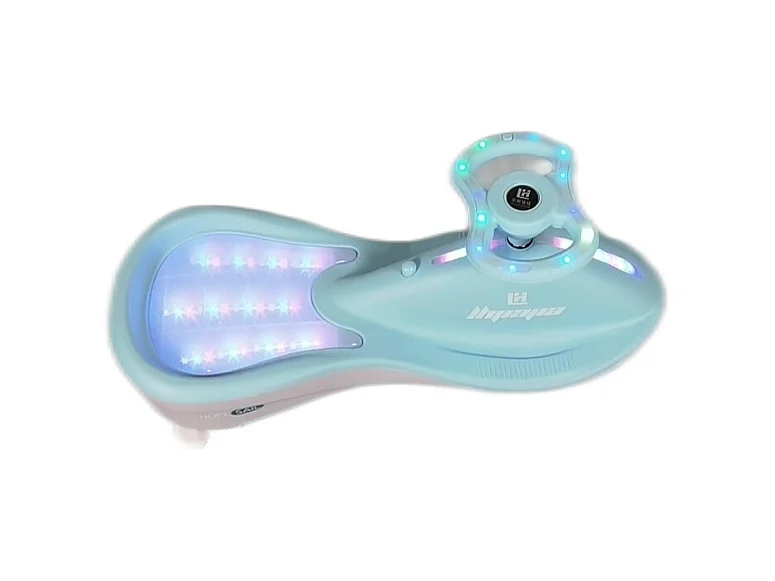 Déambulateur Voiture de promenade - Vert foncé - Volant réglable 360°