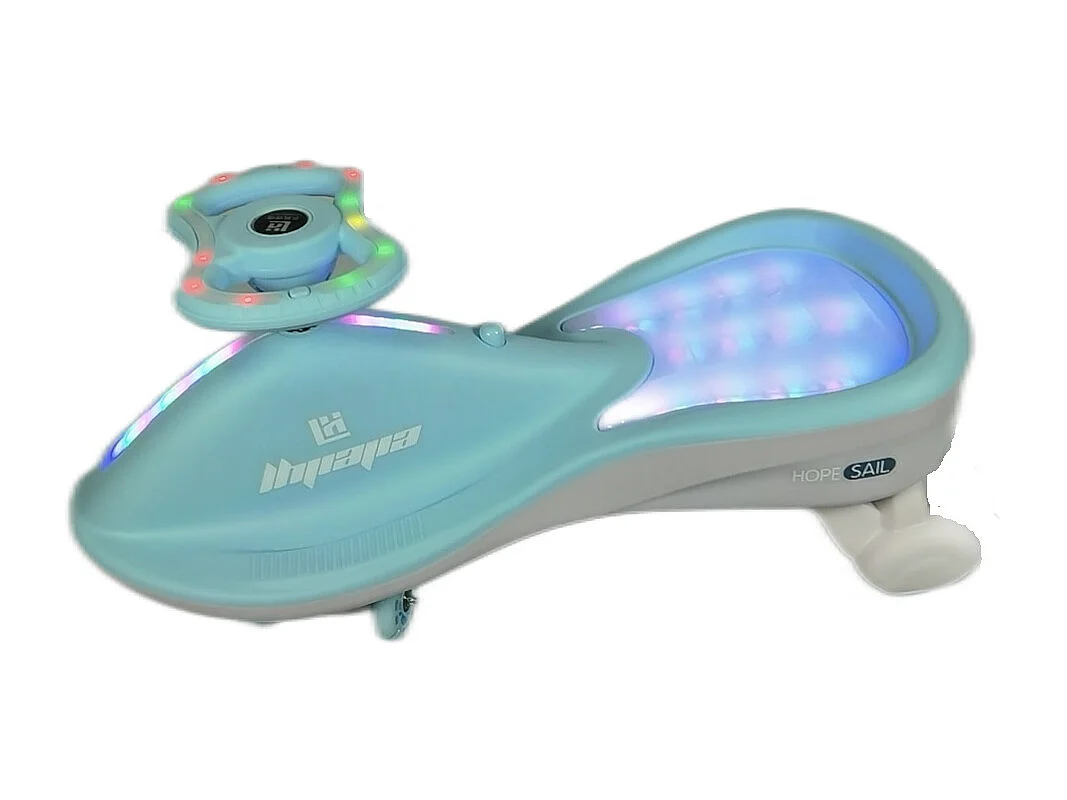 Déambulateur Voiture de promenade - Vert foncé - Volant réglable 360°