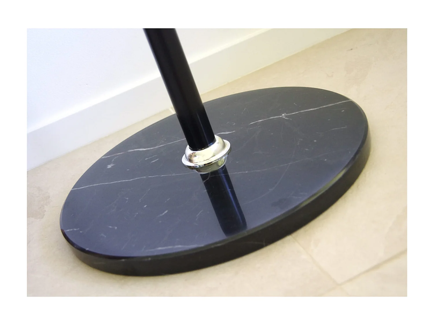 Kapstok Furnilux - Metaal Zwart 37x176 cm - Marmeren Voet