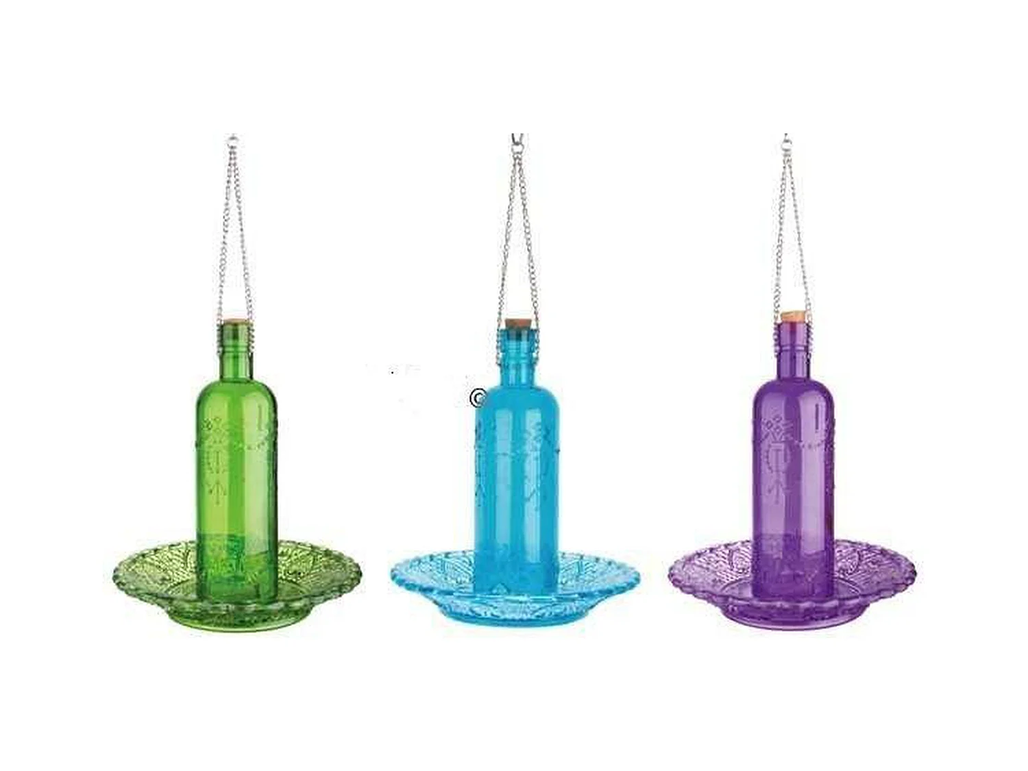 Futterspender Furnilux - Grünes Karoglas - Für Vögel
