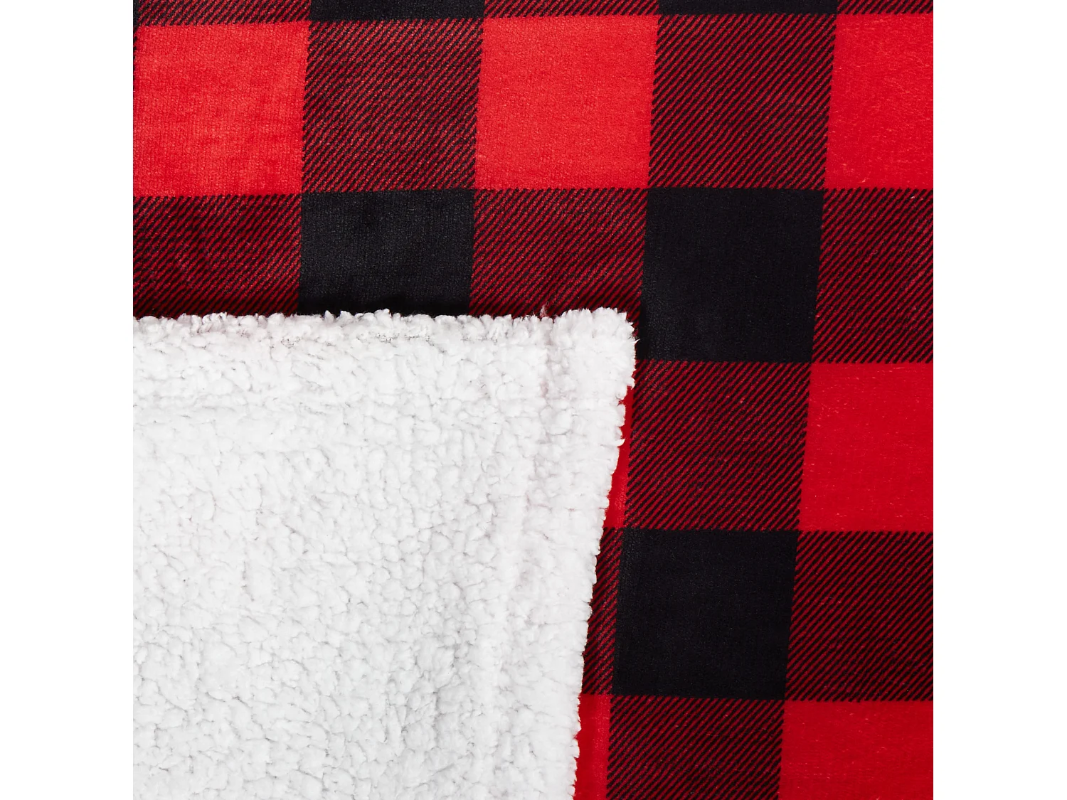 Decke Stoff rot / schwarz rechteckig 150x200 cm Tartanmuster modern Lixuorice