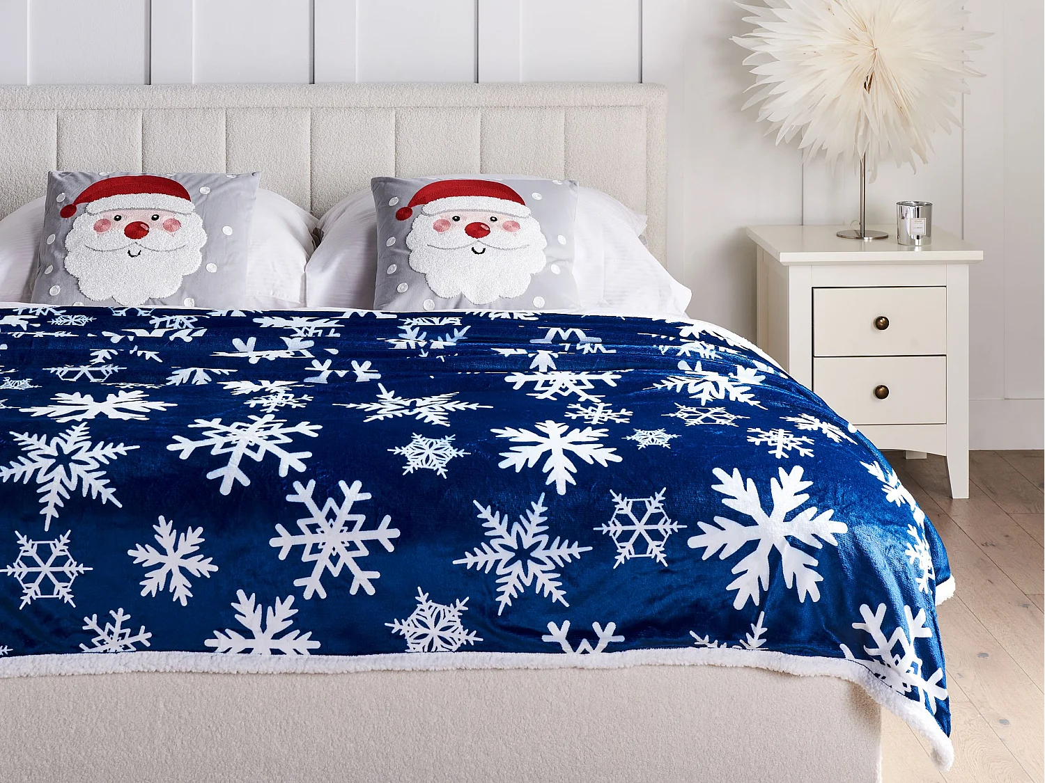 Plaid ANISE 150 x 200 cm Donkerblauw