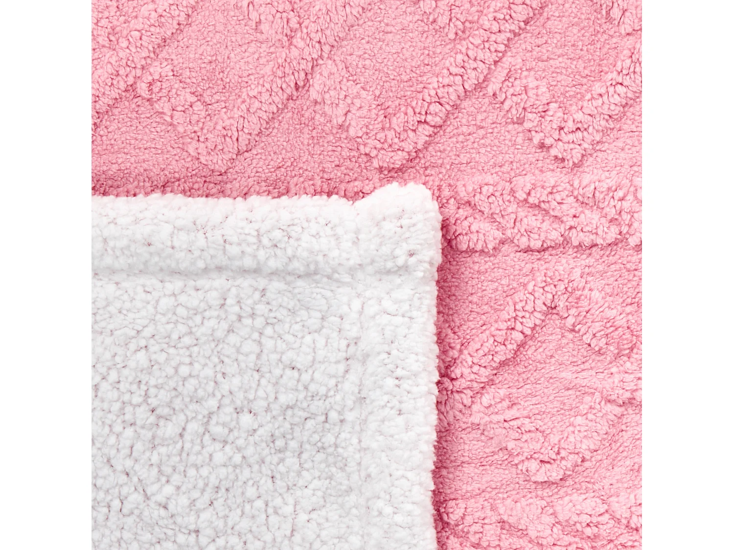 Plaid HONEYCOMB 150 x 200 cm Roze