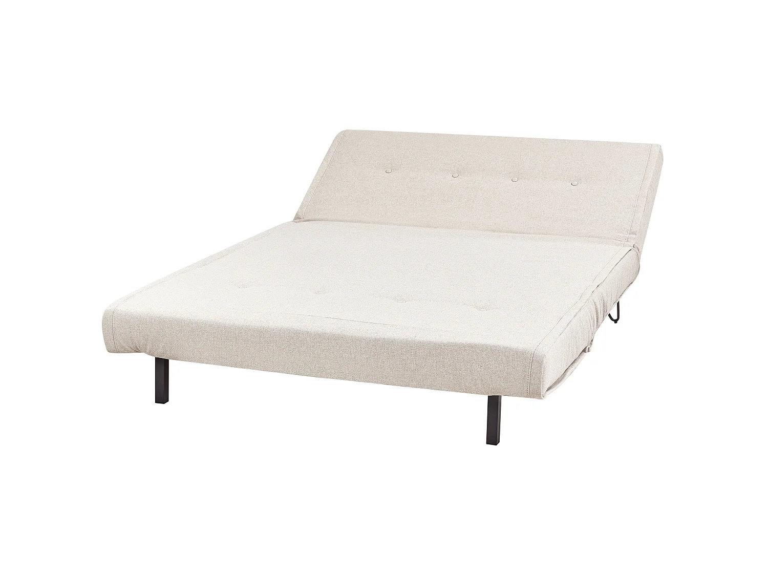 Canapé convertible clic-clac 2 places en coton beige VESTFOLD