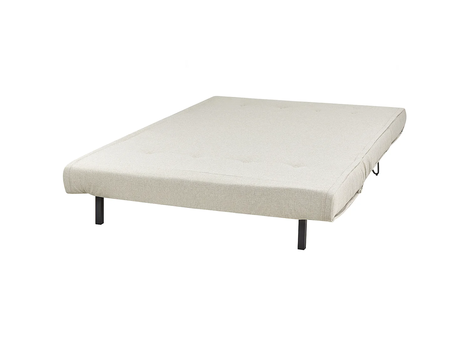 Canapé convertible clic-clac 2 places en coton beige VESTFOLD